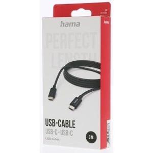 Hama 187273 USB-C 2.0 kabel typ C-C 3 m