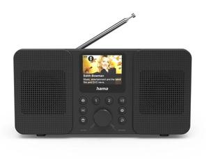 Hama 54257 digitální a internetové rádio DIR10, DAB+/FM/Bluetooth, App ovládání
